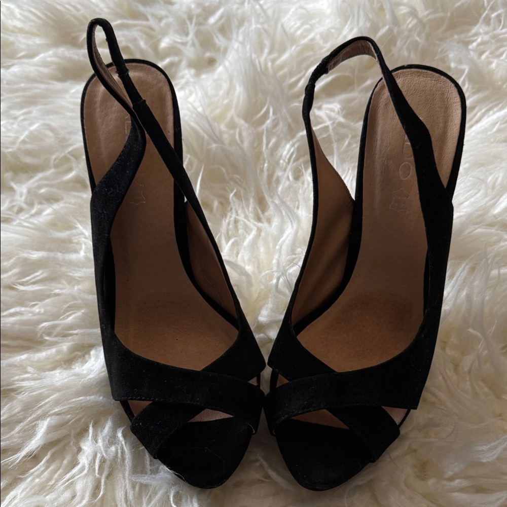 Aldo Elegant Black Women's Slingback Heels